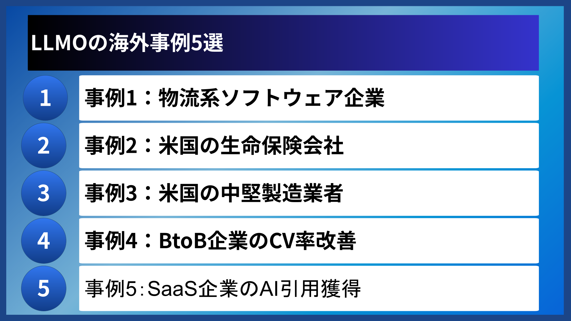 LLMOの海外事例5選