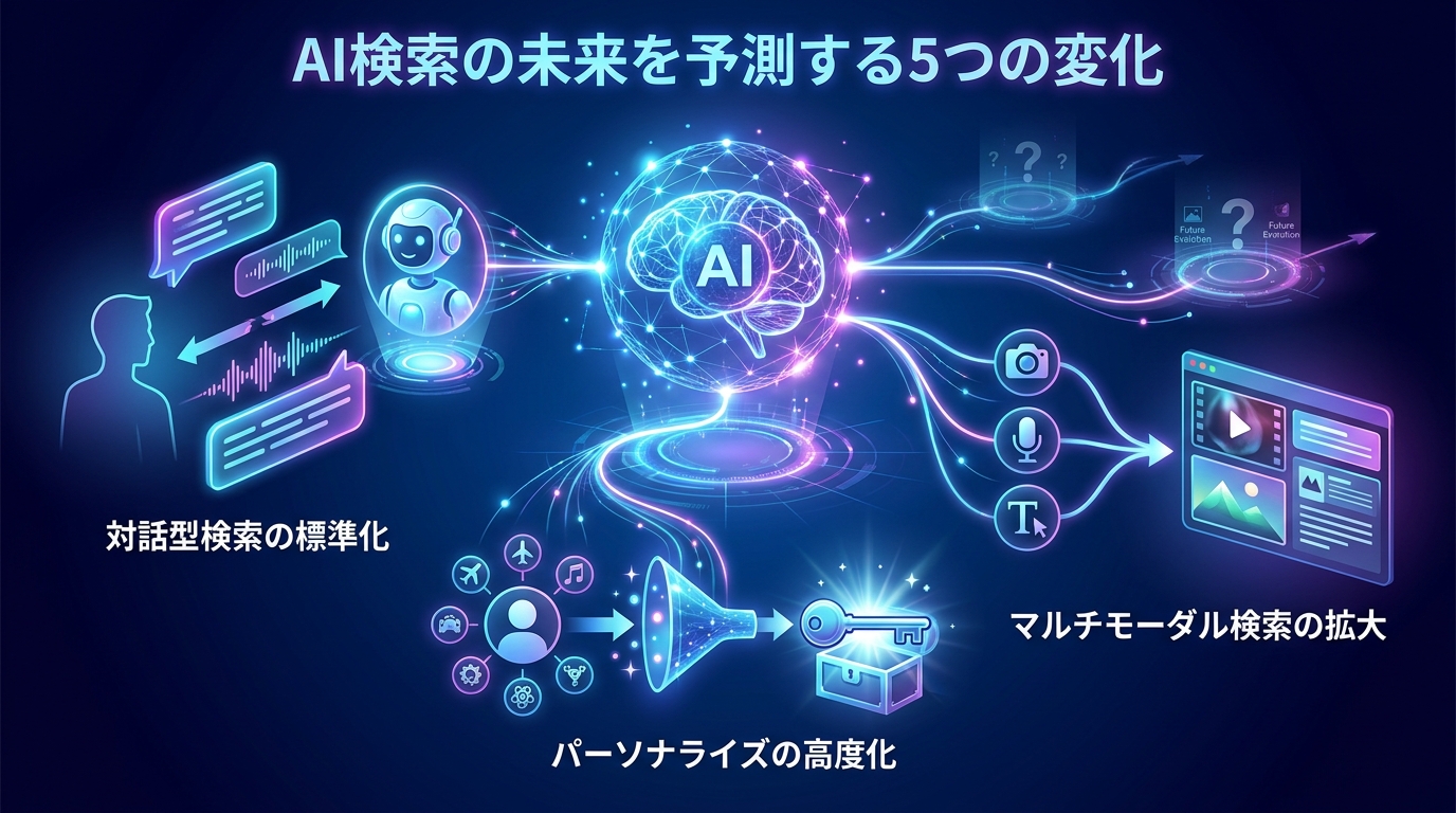 AI検索の未来を予測する5つの変化