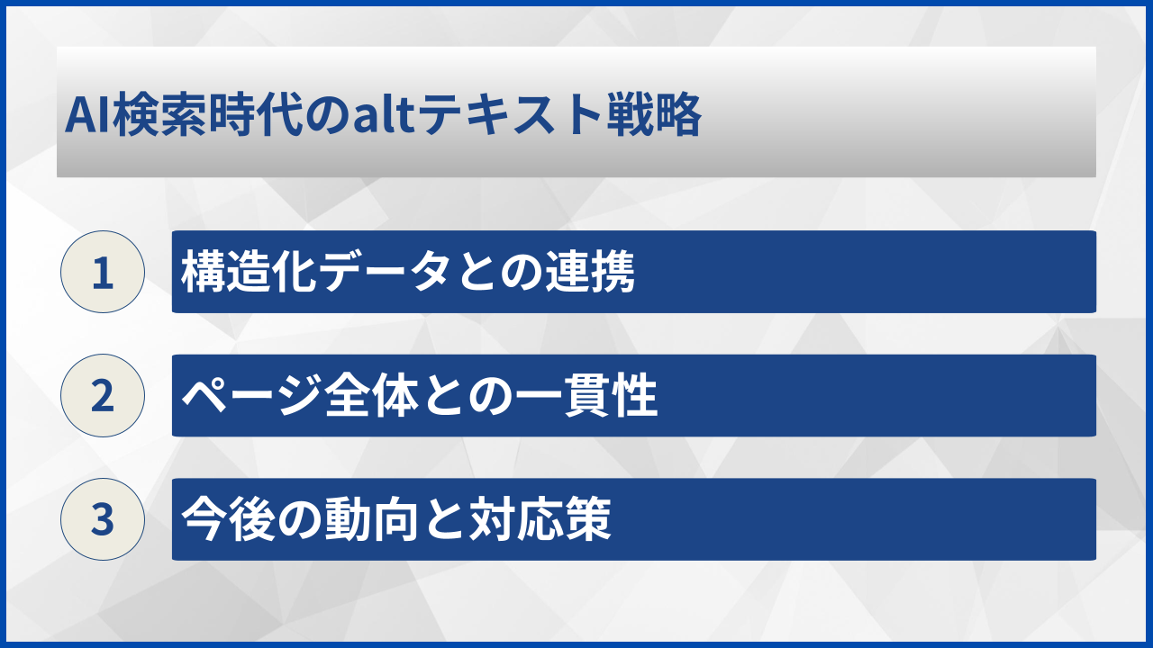 AI検索時代のaltテキスト戦略