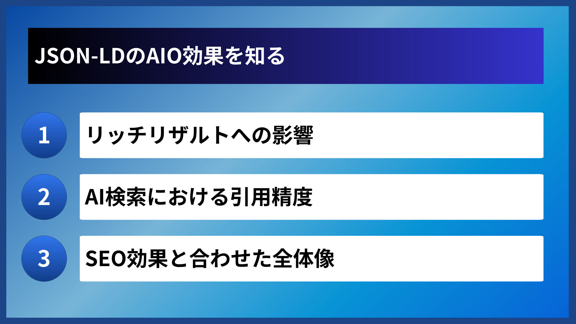 JSON-LDのAIO効果を知る