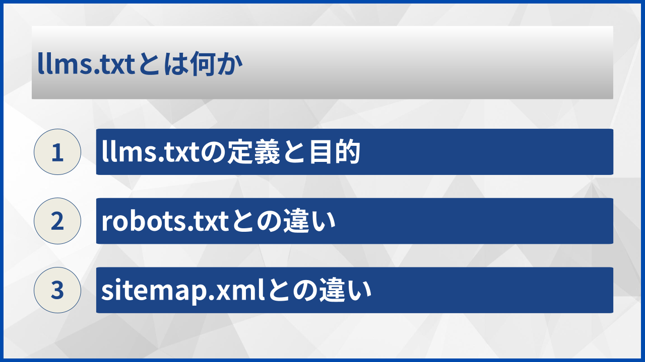 llms.txtとは何か