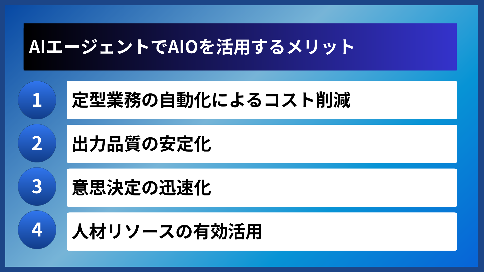 AIエージェントでAIOを活用するメリット