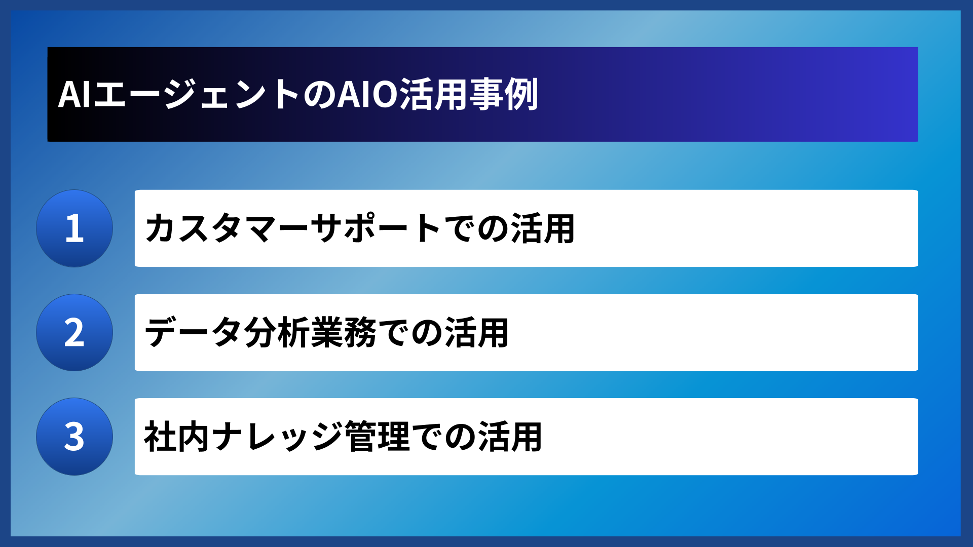 AIエージェントのAIO活用事例