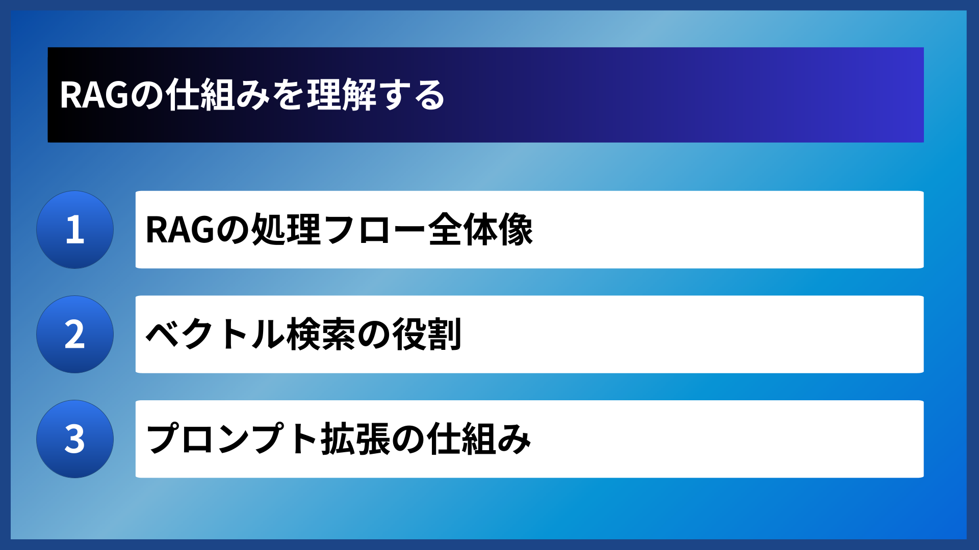 RAGの仕組みを理解する