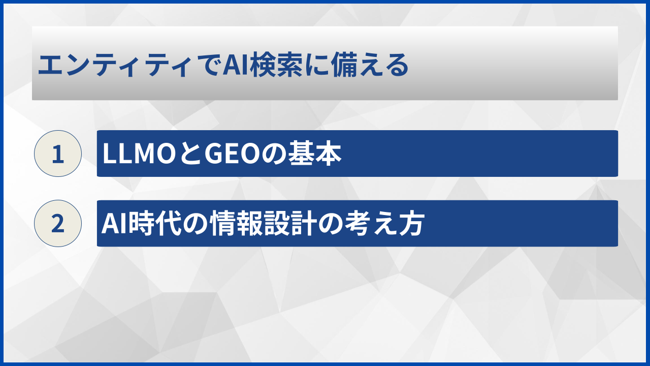 エンティティでAI検索に備える