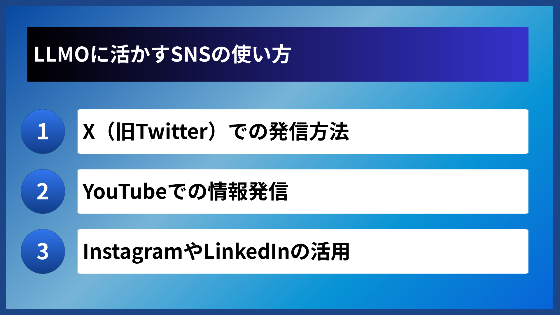 LLMOに活かすSNSの使い方