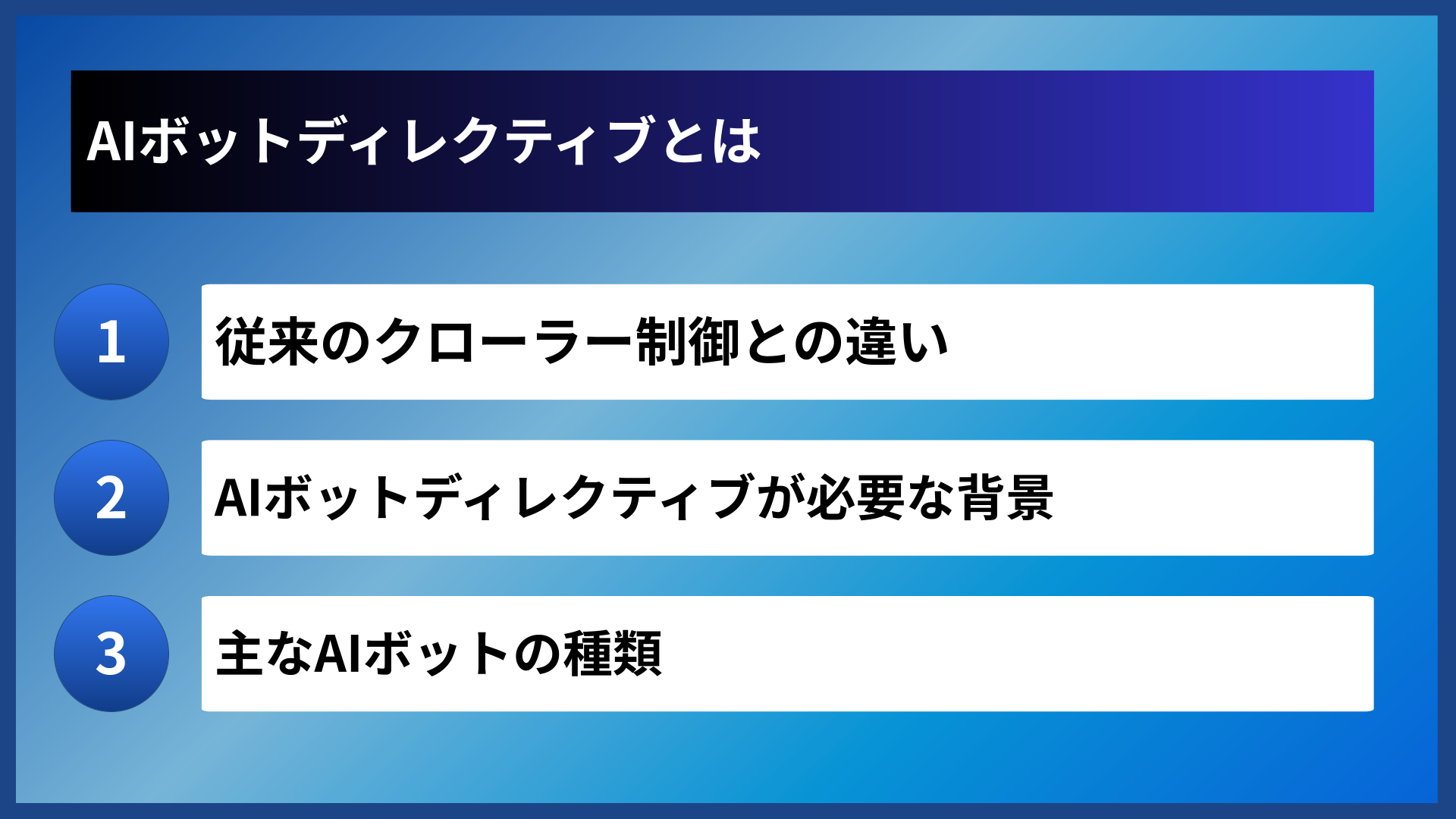 AIボットディレクティブとは