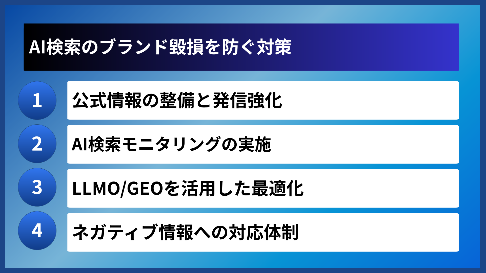 AI検索のブランド毀損を防ぐ対策