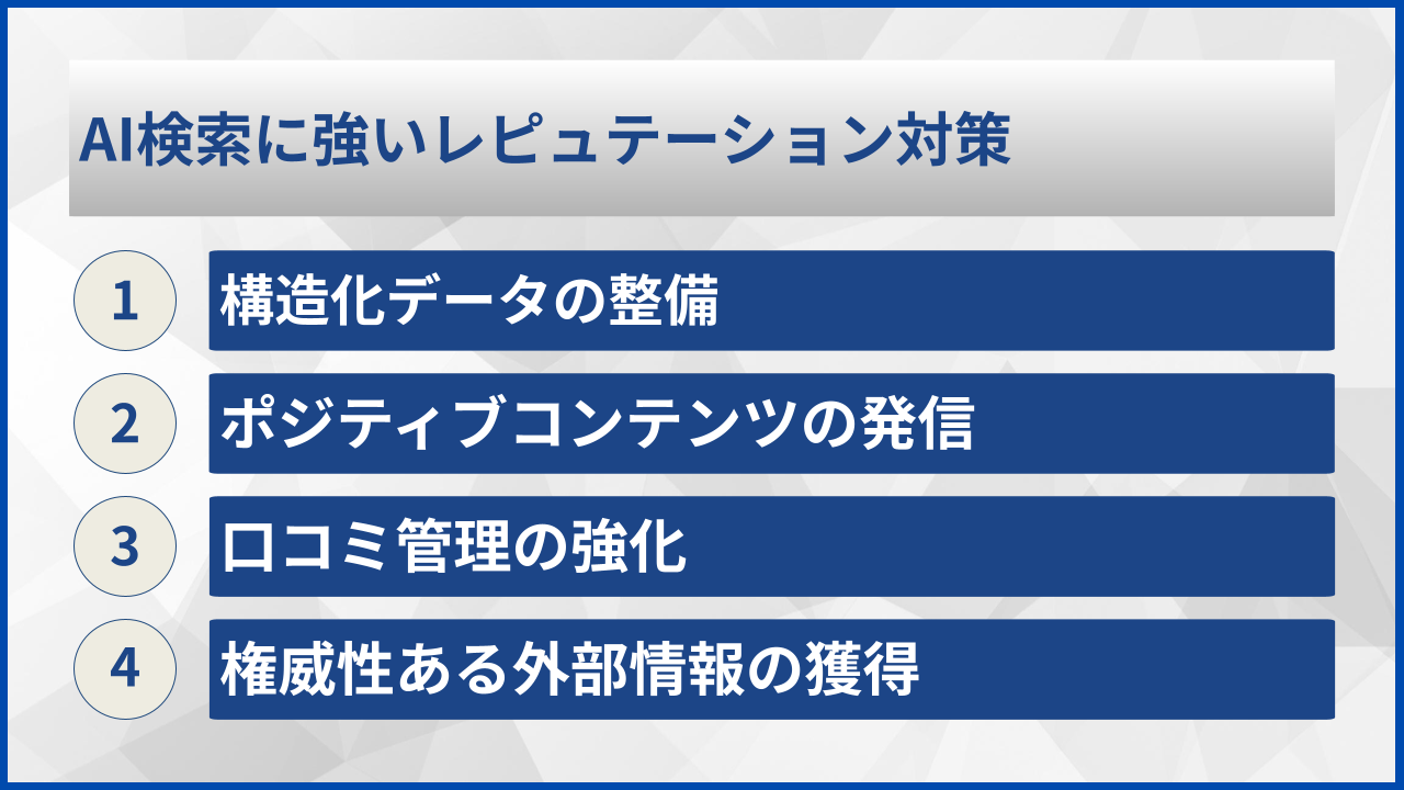 AI検索に強いレピュテーション対策