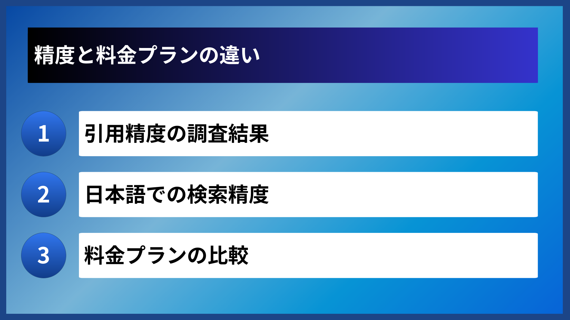 精度と料金プランの違い