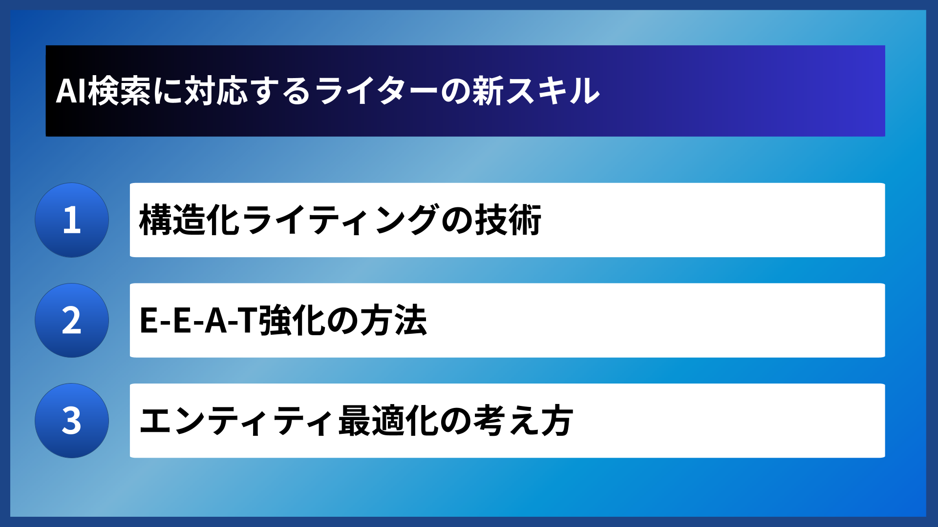 AI検索に対応するライターの新スキル