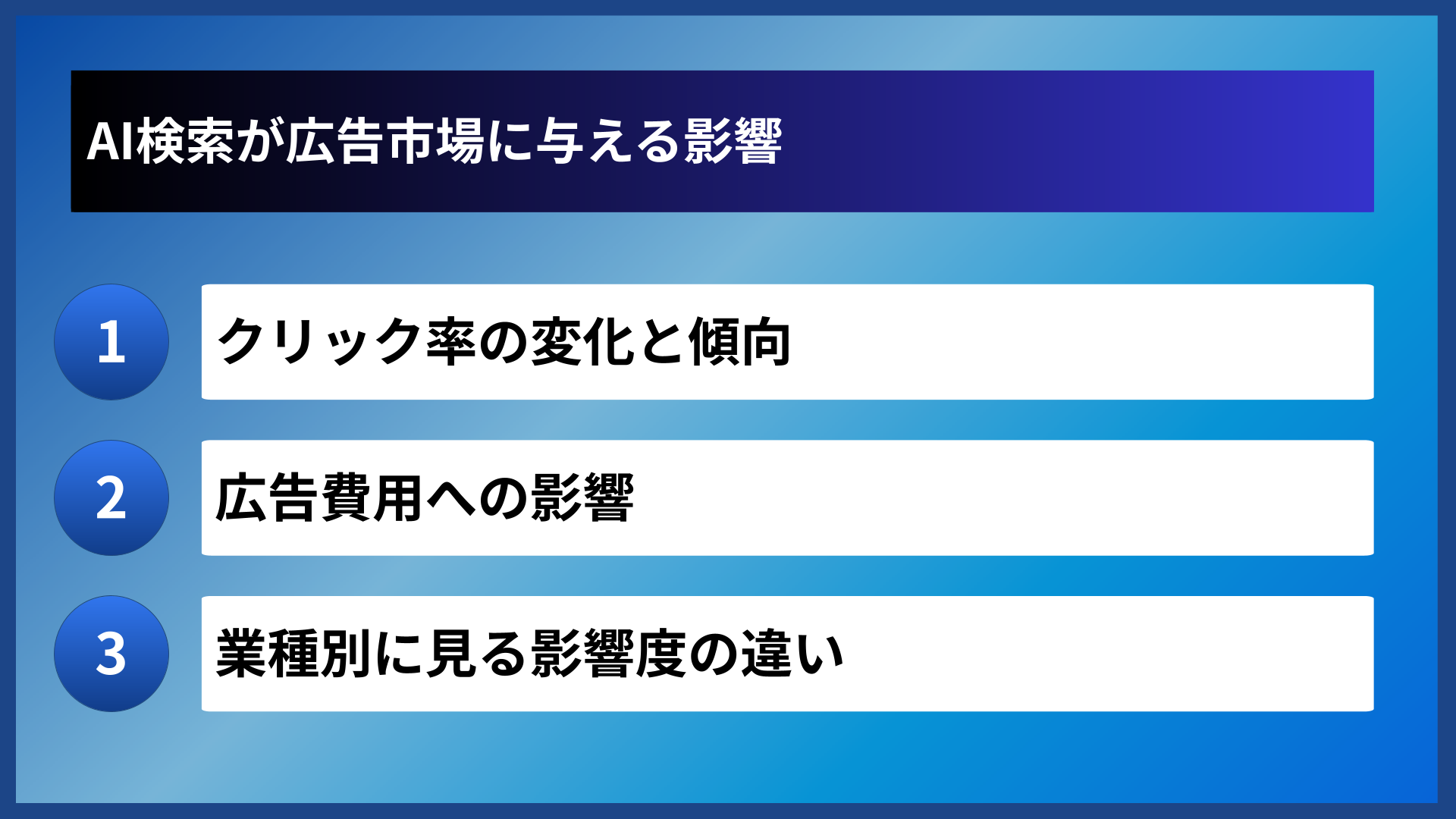 AI検索が広告市場に与える影響