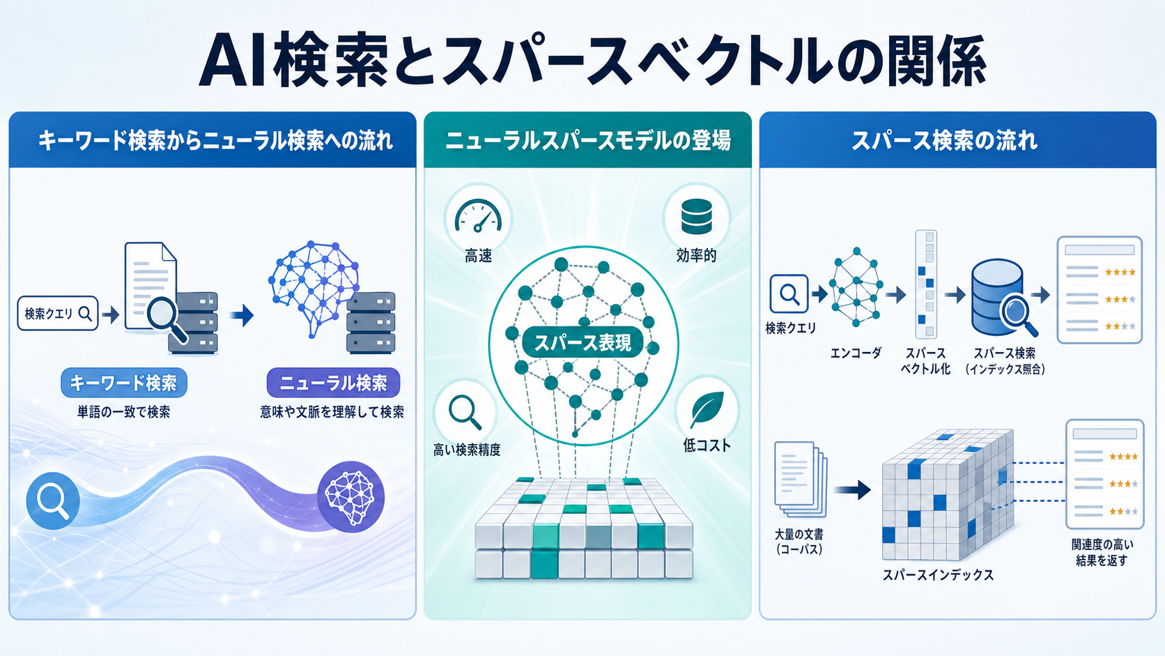 AI検索とスパースベクトルの関係