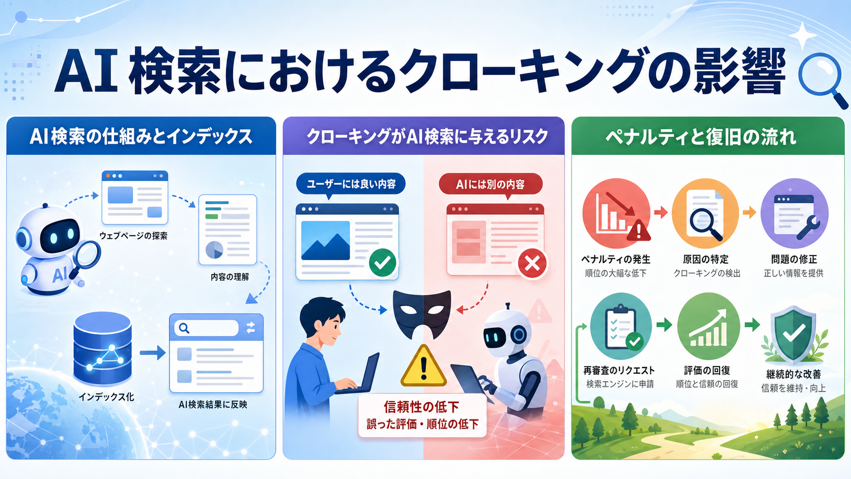AI検索におけるクローキングの影響