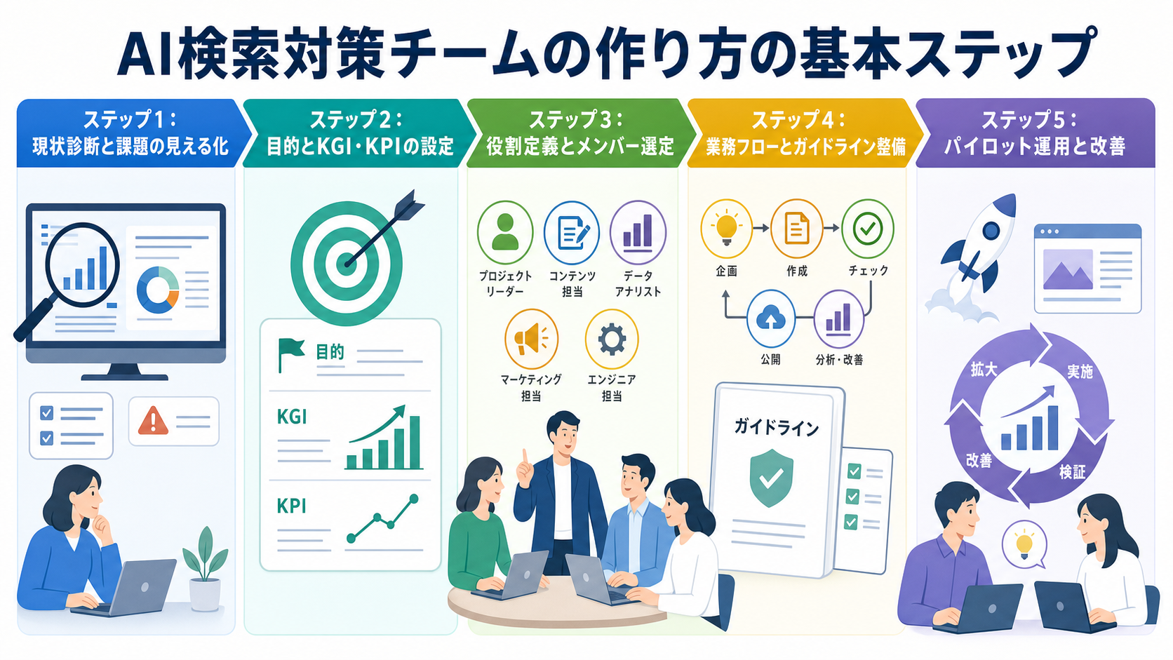 AI検索対策チームの作り方の基本ステップ