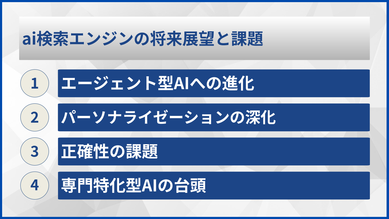 ai検索エンジンの将来展望と課題