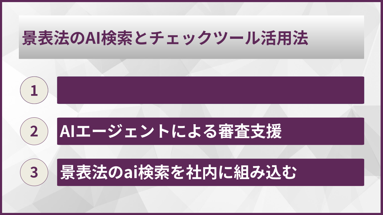 景表法のAI検索とチェックツール活用法