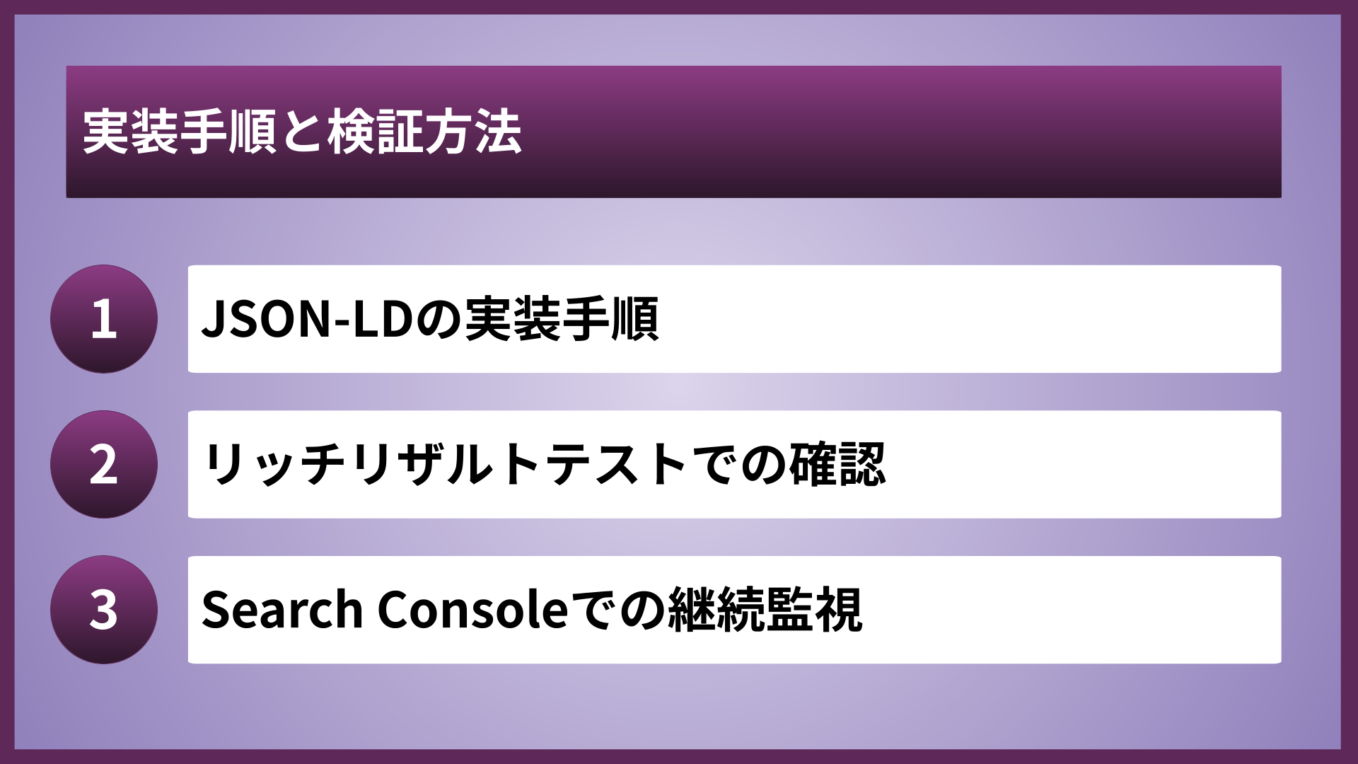 実装手順と検証方法
