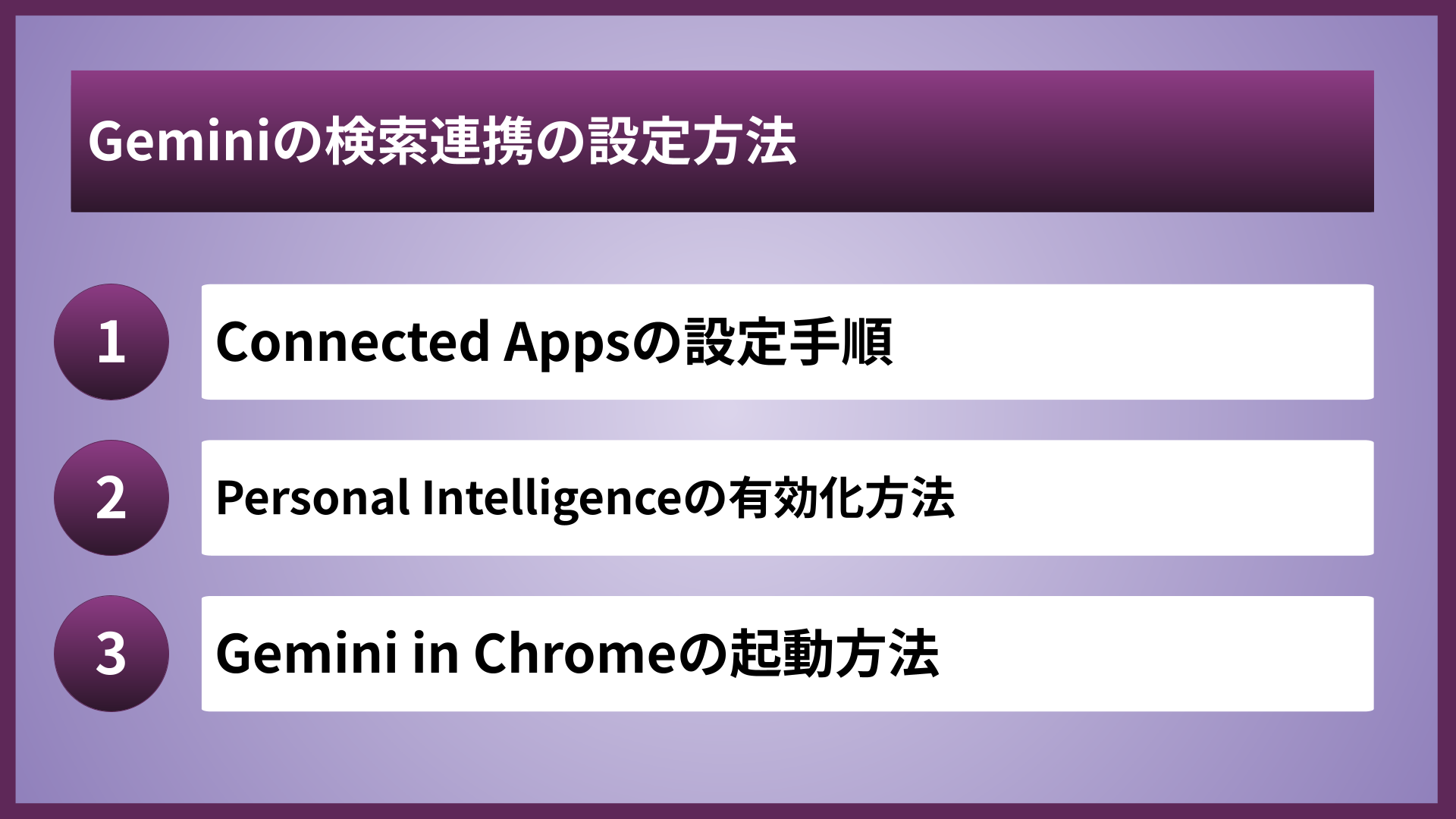 Geminiの検索連携の設定方法