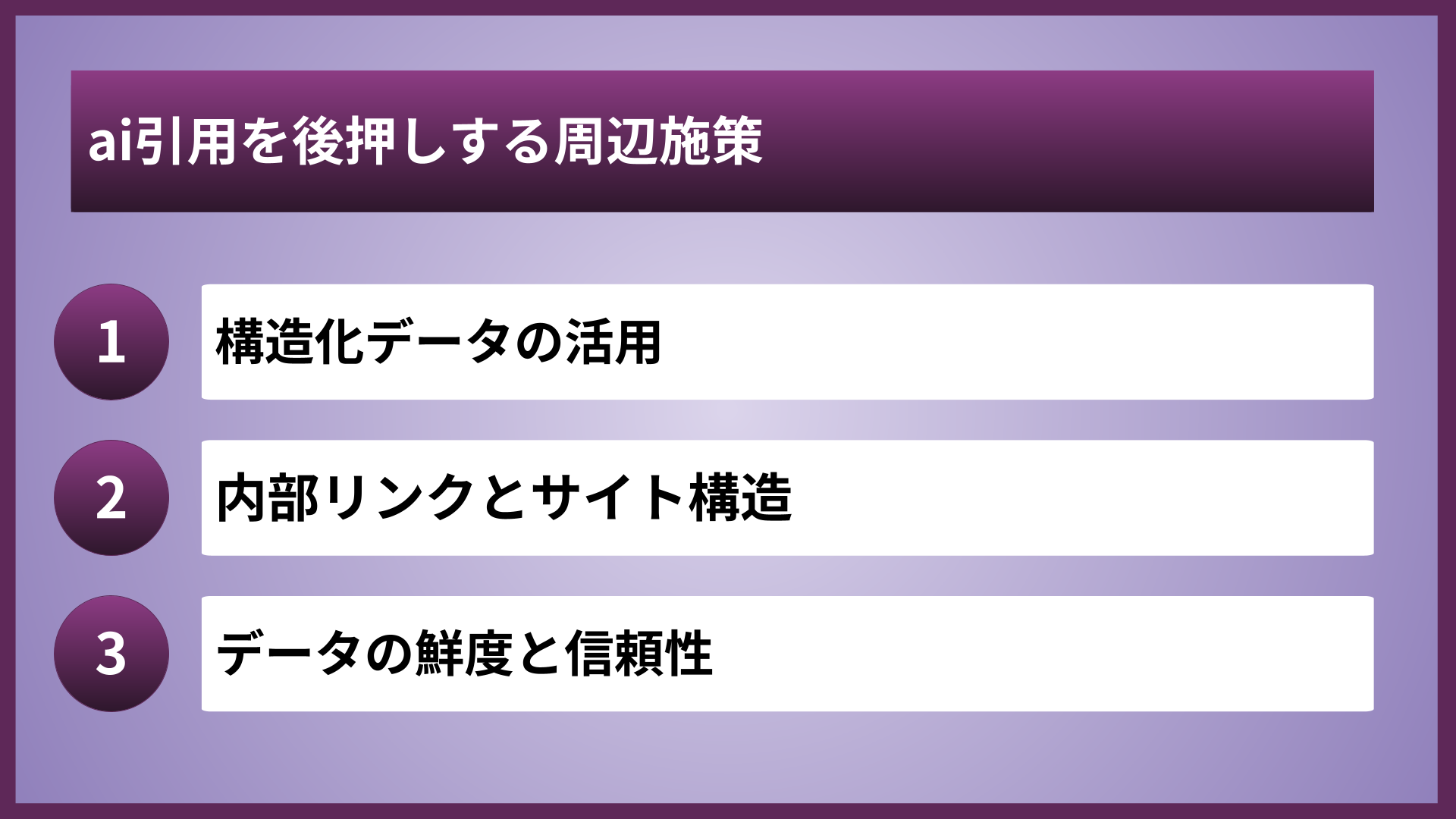 ai引用を後押しする周辺施策