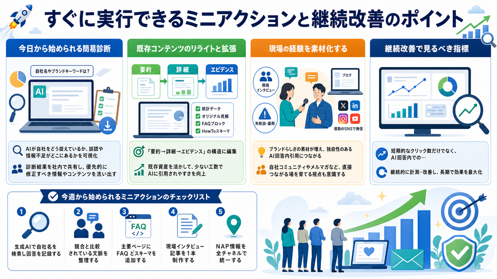 すぐに実行できるミニアクションと継続改善のポイント