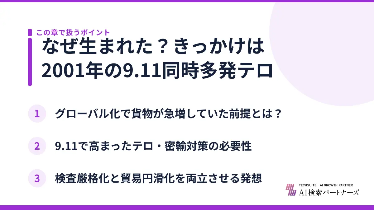 なぜ生まれた？きっかけは2001年の9.11同時多発テロ