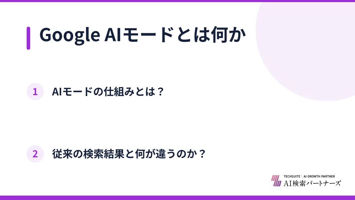 Google AIモードとは何か