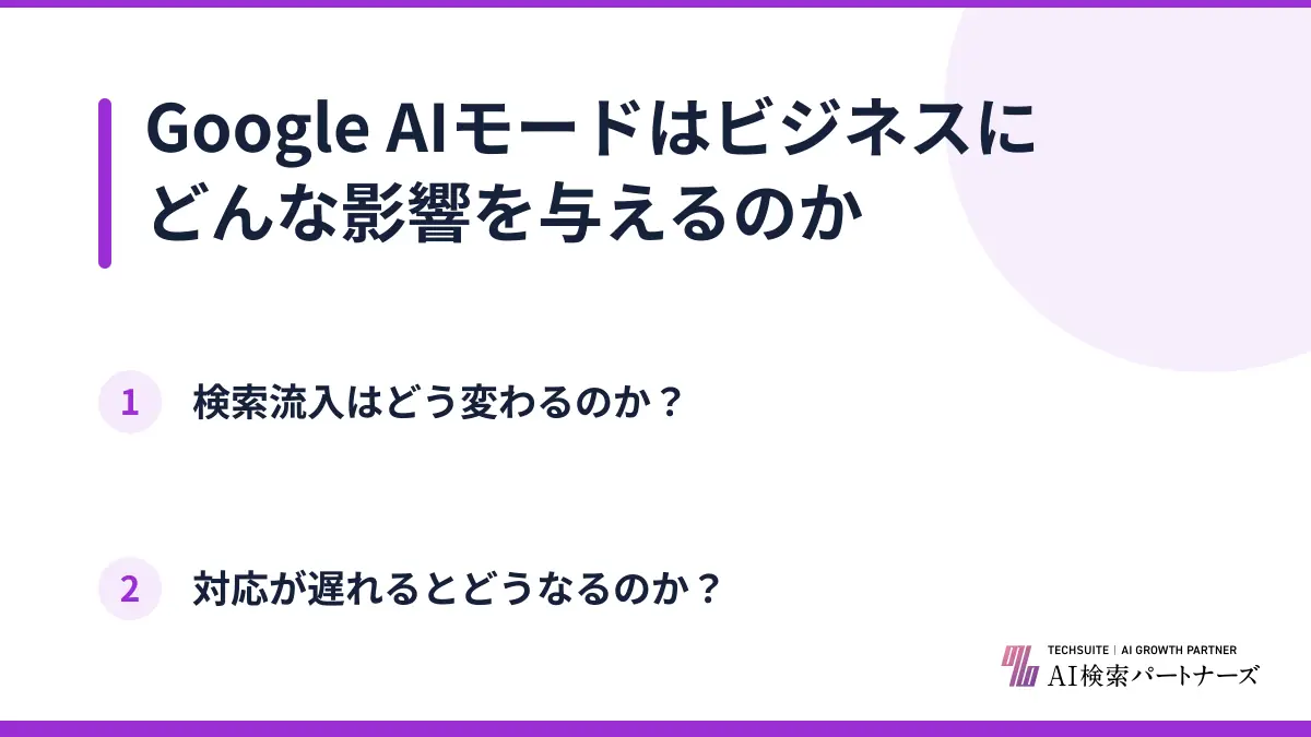 Google AIモードはビジネスにどんな影響を与えるのか