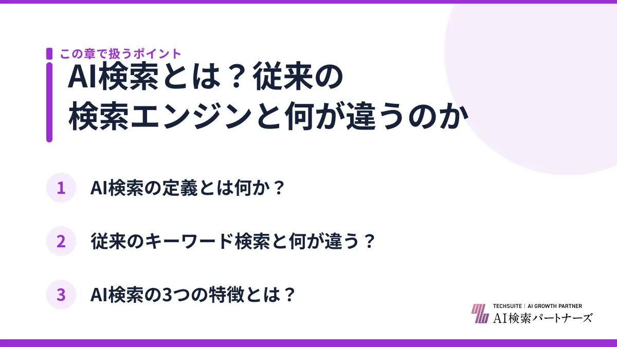 AI検索とは?従来の検索エンジンと何が違うのか