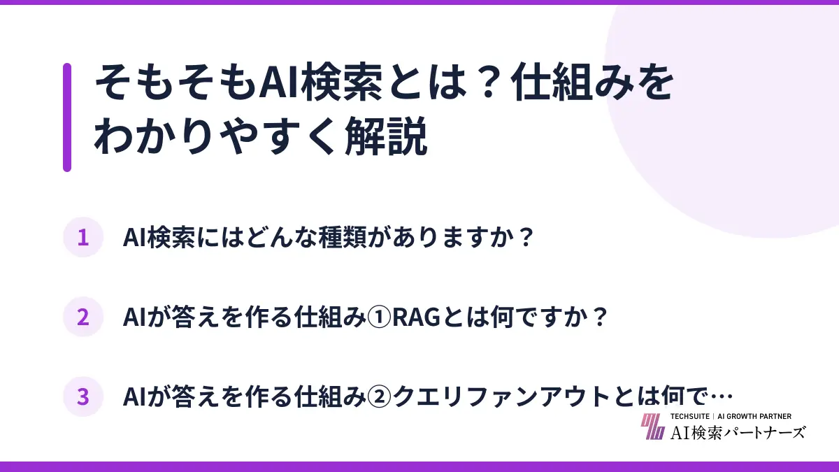 そもそもAI検索とは？仕組みをわかりやすく解説