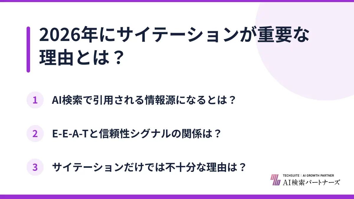 2026年にサイテーションが重要な理由とは？