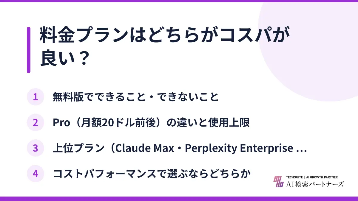 料金プランはどちらがコスパが良い？