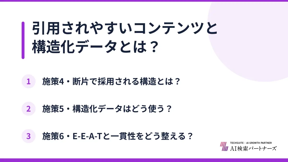 引用されやすいコンテンツと構造化データとは?