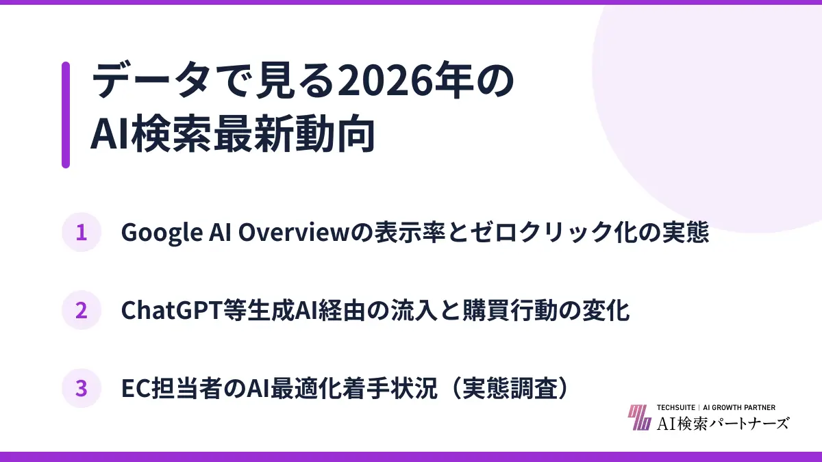 データで見る2026年のAI検索最新動向