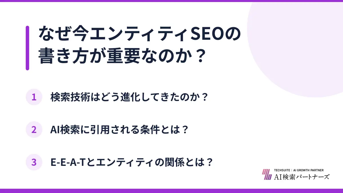 なぜ今エンティティSEOの書き方が重要なのか?