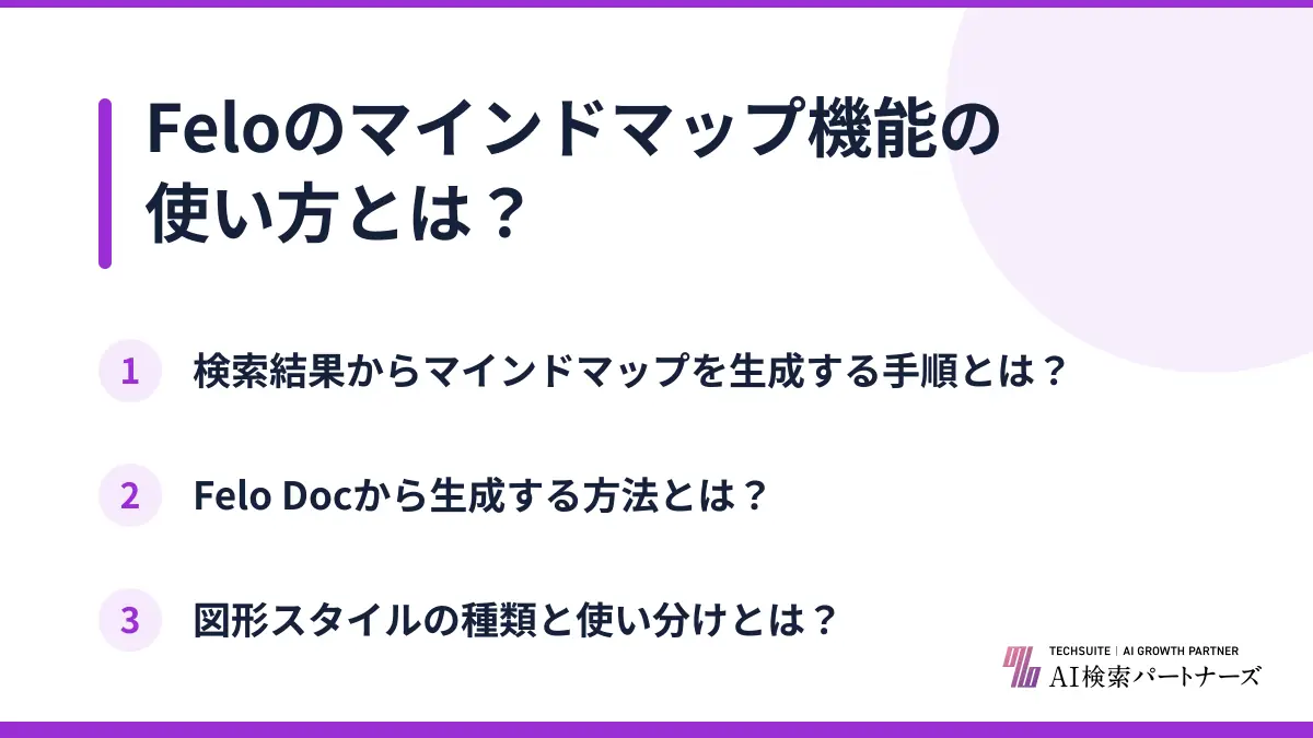Feloのマインドマップ機能の使い方とは?