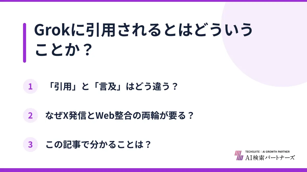 Grokに引用されるとはどういうことか?
