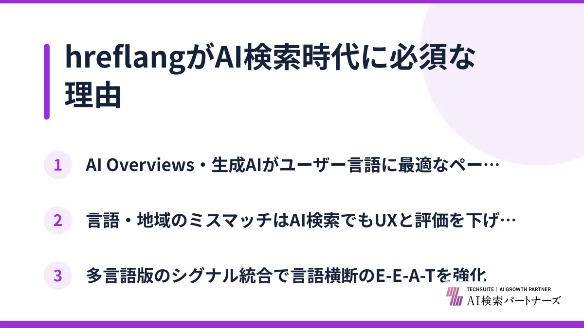 hreflangがAI検索時代に必須な理由