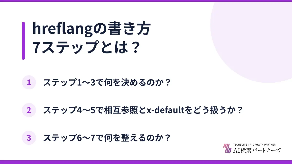hreflangの書き方7ステップとは？