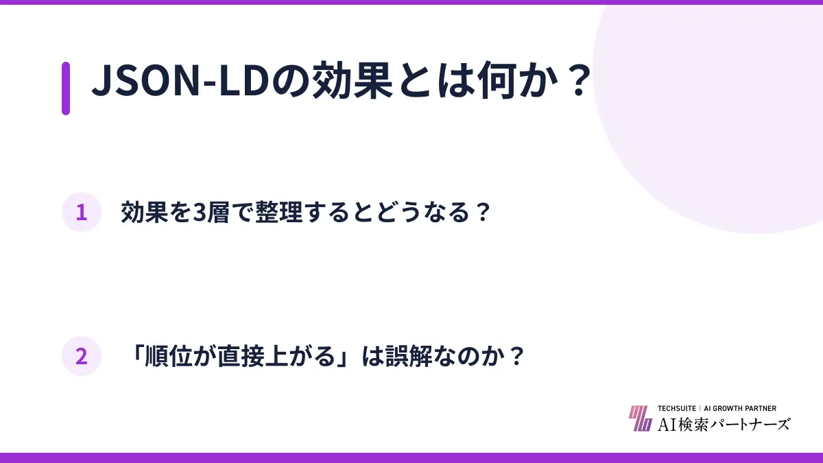 JSON-LDの効果とは何か?