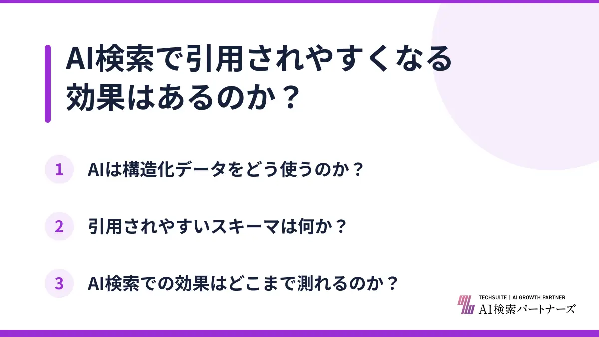 AI検索で引用されやすくなる効果はあるのか?