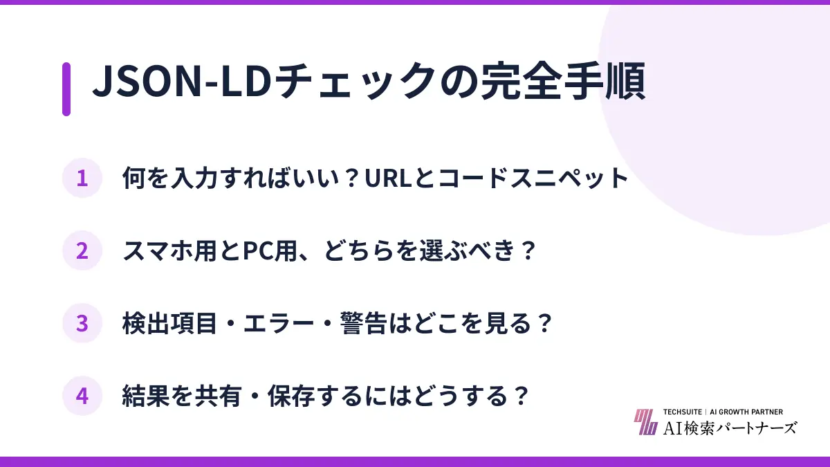 JSON-LDチェックの完全手順