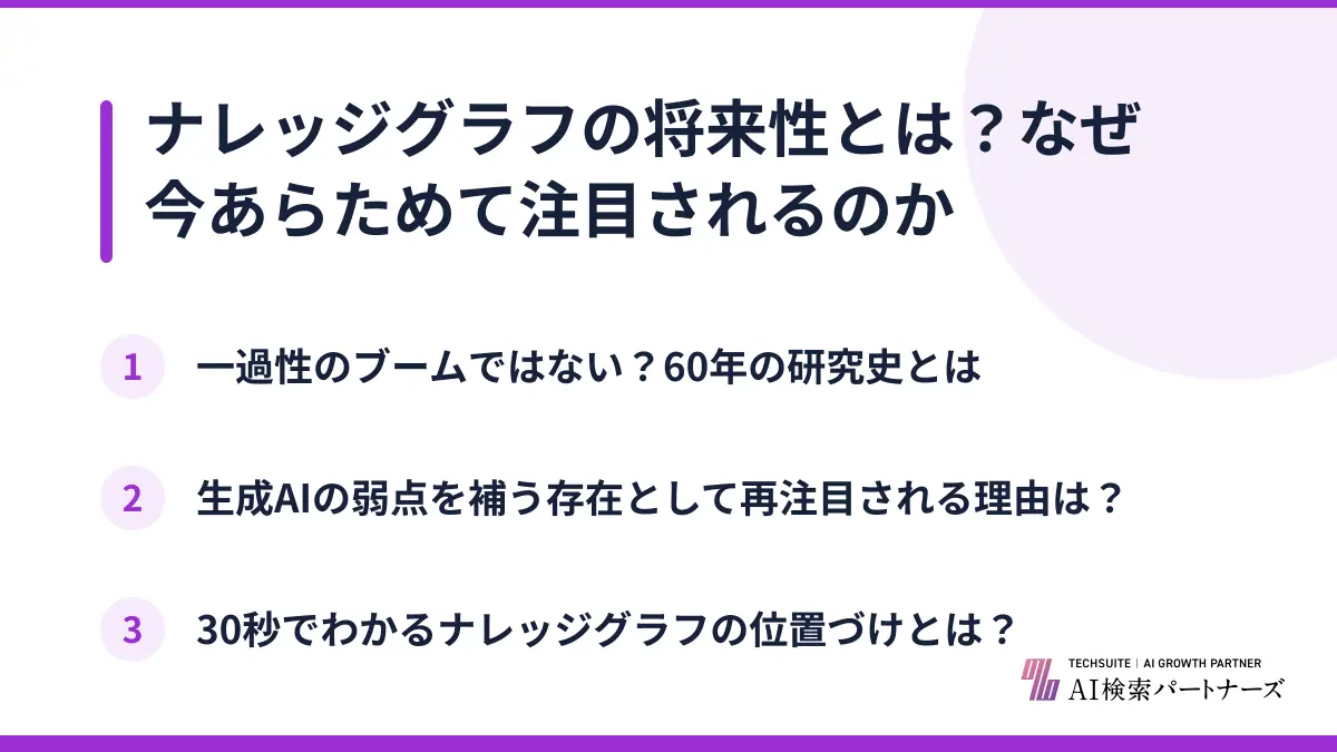 ナレッジグラフの将来性とは？なぜ今あらためて注目されるのか