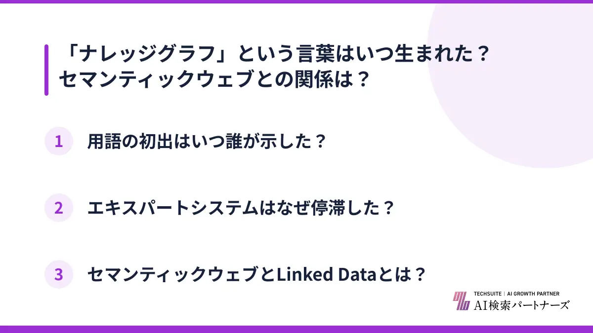 「ナレッジグラフ」という言葉はいつ生まれた?セマンティックウェブとの関係は?