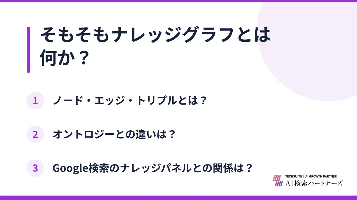 そもそもナレッジグラフとは何か？