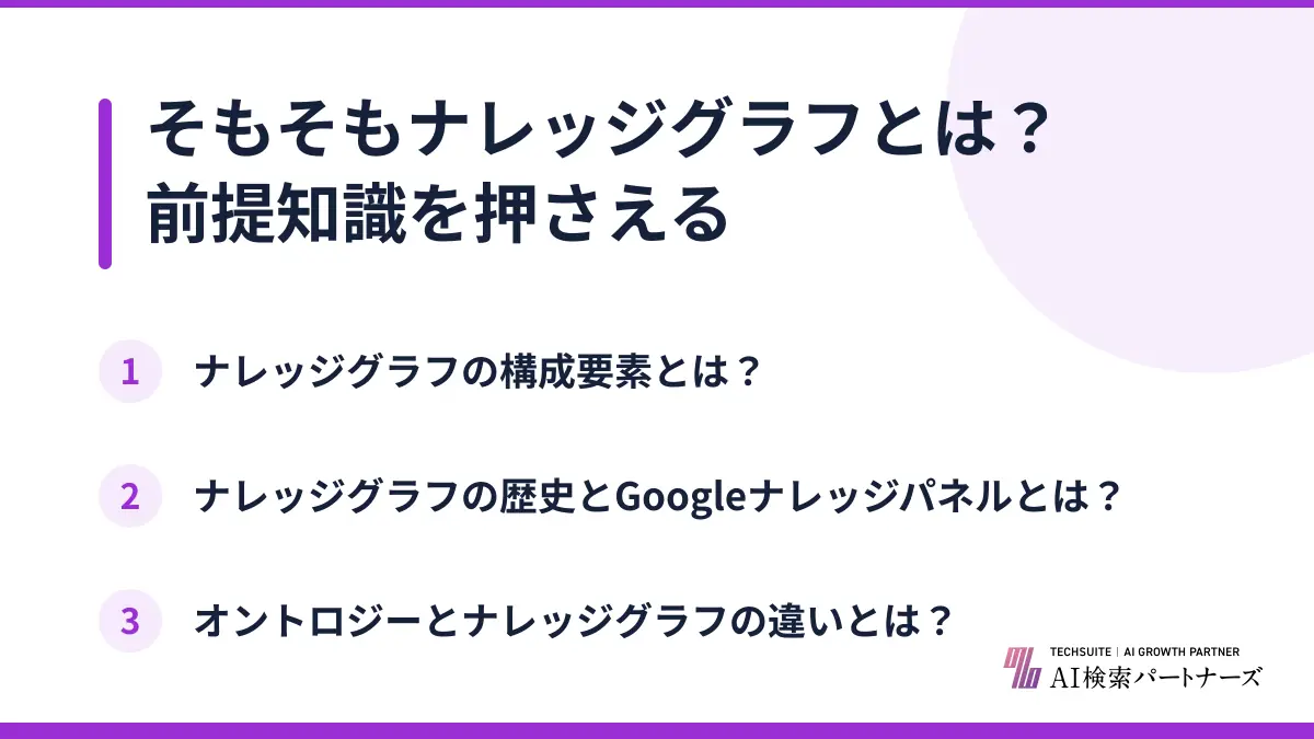 そもそもナレッジグラフとは？前提知識を押さえる