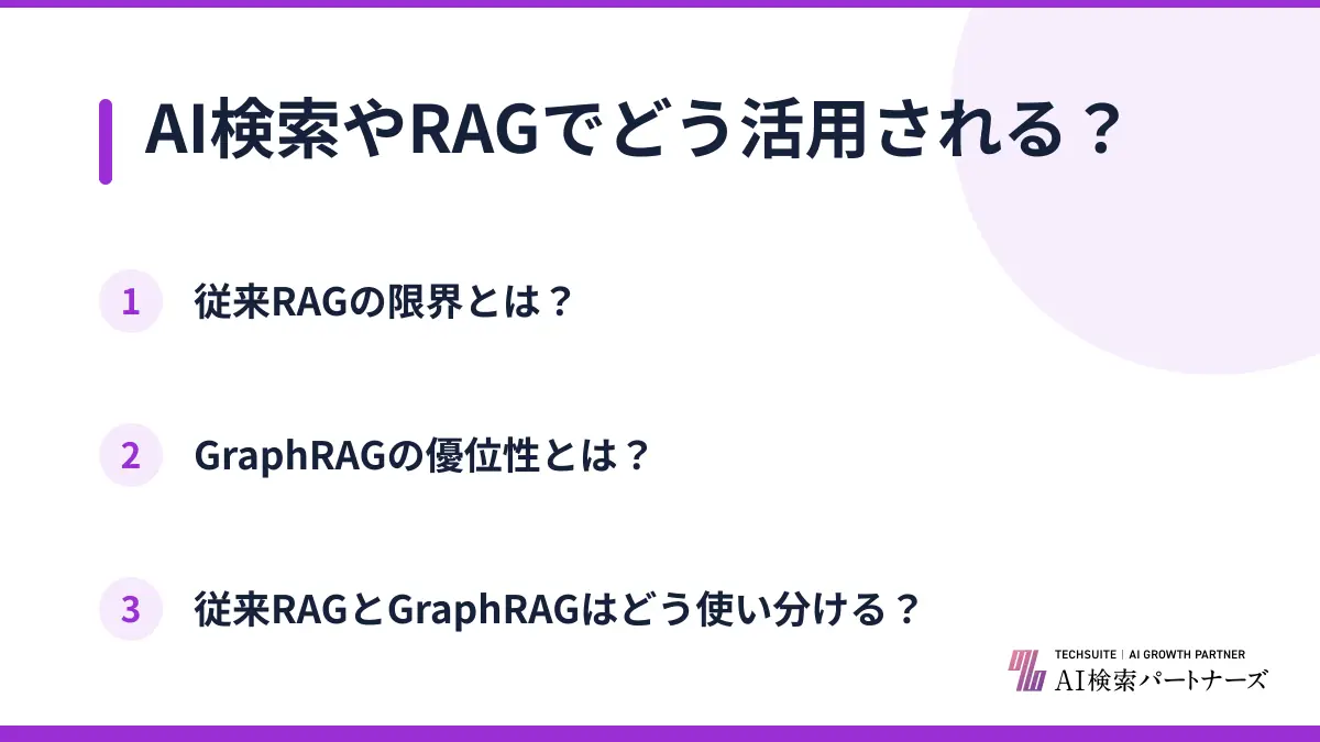 AI検索やRAGでどう活用される?