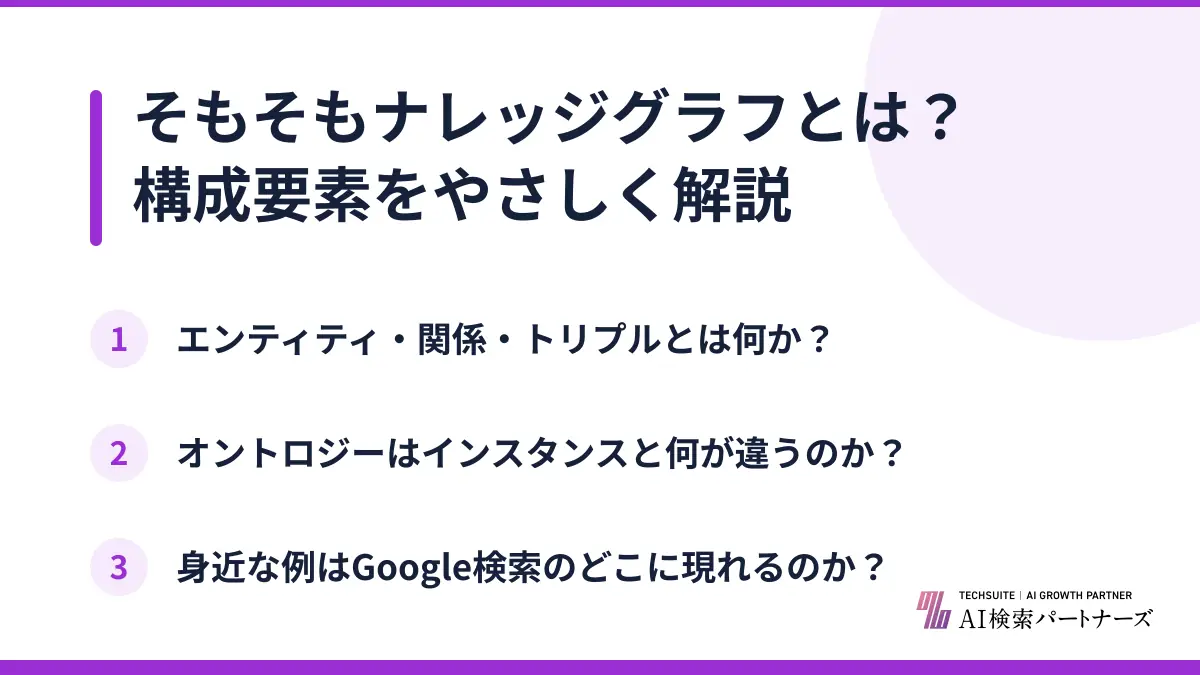 そもそもナレッジグラフとは?構成要素をやさしく解説