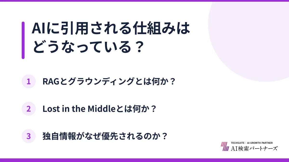 AIに引用される仕組みはどうなっている？