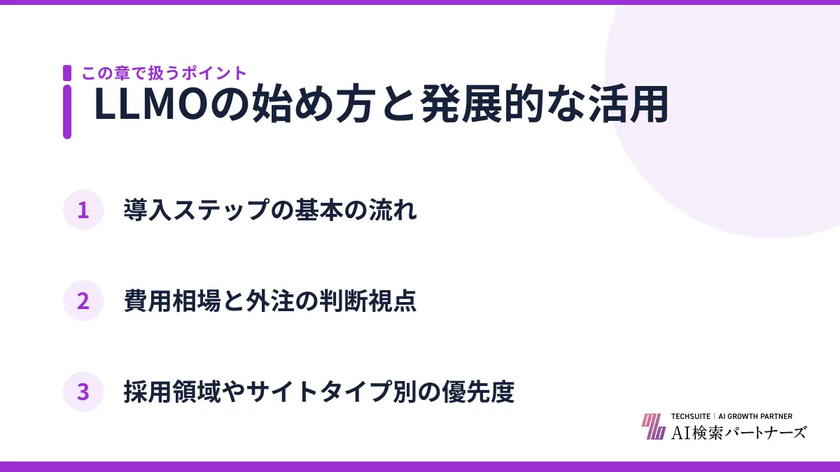 LLMOの始め方と発展的な活用